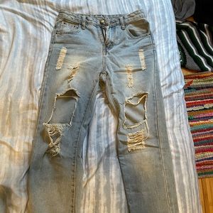 Shein Ripped Boyfriend Jeans